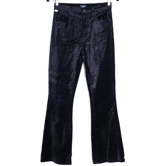 Citizens Of Humanity Pants - CITIZENS OF HUMANITY Lilah Velvet Pants Black Bootcut High Rise Women's 24